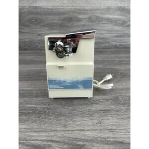 Rival 782/5 Electric Can Opener w/ Knife Sharpener Vintage MCM Art Deco